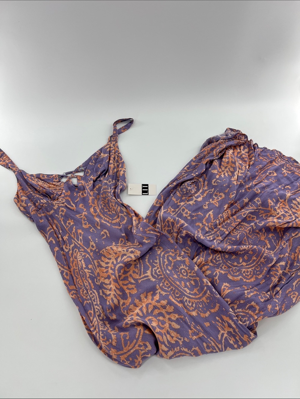 Free People Mystical Mindset Printed Maxi Slip Dress Dusty Lilac Combo / Small - Picture 5 of 10